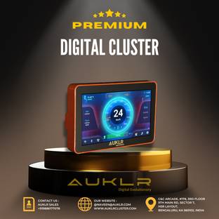 AUKLR Android Digital Instrument Cluster 4G | Qualcomm | IP67 | CAN 2.0 | EV Digital Speedometer