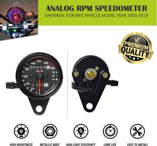 SHOWRIDE Odometer Speedometer LED Backlight Neutral Headlight Analog Speedometer
