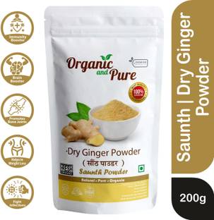 Organic and Pure Organic Dry Ginger Powder | Ginger Powder Dried | Saunth Powder