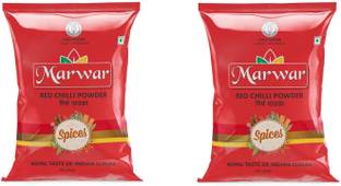 Marwar Red Chili (Lal Mirchi |Powder, (Agmark Grade) Pack of 2