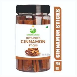 POWER ELEMENTS Premium Cinnamon Sticks | Natural & Healthy Dalchini for Tea, Food & Remedies