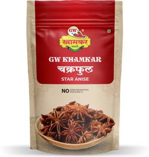 GW Khamkar Chakraful Tukdi/ Chakra Phool/ Star Anise Whole100 grams, Pack of 1