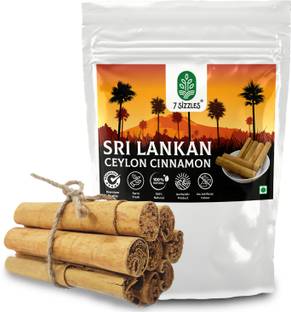 7 Sizzles SriLankan True Ceylon Cinnamon Stick / Dalchini Sticks / Fresh Quills (50 g)