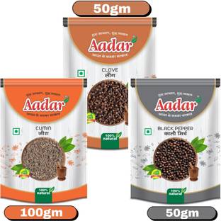 AADAR Chef’s Secret Whole Spices Pack Black Pepper + Clove + Cumin