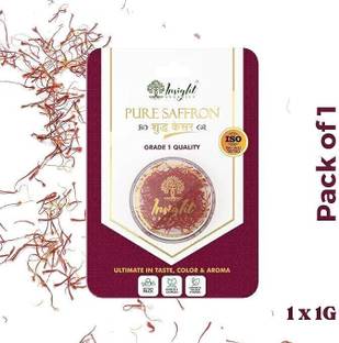 Insight Organics Pure & Organic Saffron Grade 1 Quality For Pregnancy, Cooking & Skin