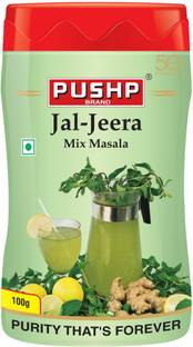 Pushp Brand Jal Jeera Masala Sprinkler 100gm Pack of 6