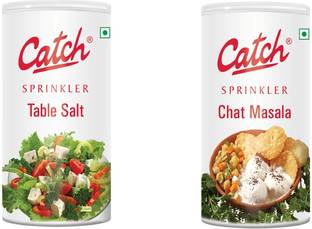 Catch TABLE SALT 200 GRAMS AND CHAT MASALA 100 GRAMS