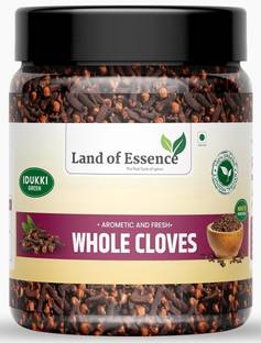 Land of Essence Organic Cloves Whole | Premium Laung Spice | 100% Natural & Aromatic |