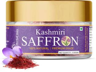 Herbal max Kashmiri Saffron/ Kesar 100% Pure Natural & Certified High Quality A++ Grade