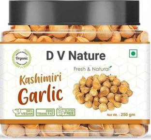 DV Nature Kashmiri Garlic | Himalayan Single Clove Garlic | Kashmiri Lehsun |Snow Mountain