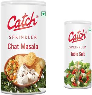 Catch CHAT MASALA 100GRAMS AND TABLE SALT 100GRAMS