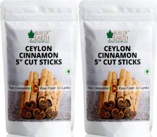Bliss of Earth Ceylon Cinnamon (Dalchini) Cut Sticks True Cinnamon Raw From Sri Lanka Original