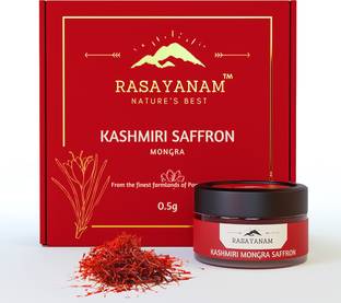 Rasayanam Pure Original Kashmiri Saffron/Kesar/ Kumkum Ideal for Pooja & Pregnancy