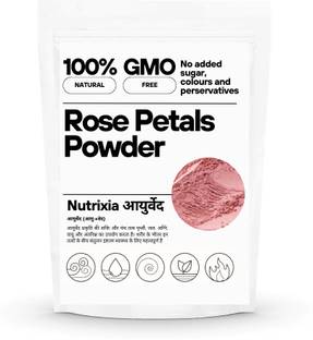 Nutrixia food Rose Petals Powder Gulab Powder गुलाब की पंखुड़ियों पाउडर Dry Rose Petals Powder Sukhe Gulab Powder