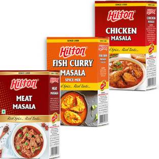 HILTON Meat Masala + Chiken Masala + Fish curry Masala 100gm*3