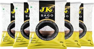 JK Sabudana (Premium Sago) Big, 500g | Tapioca Granules | Multipack
