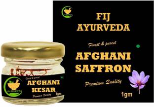 FIJ AYURVEDA Finest & Pure A++ Grade Afghani Saffron Threads/ Kesar/ Jafran/ - 1 Gram