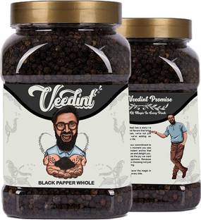 Veedint Black Pepper, 400 gm, Black Peppercorn, Kali Mirch, Whole, 100% Natural,