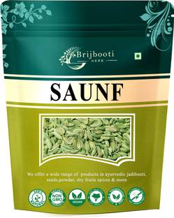BrijBooti Saunf Moti - Big Fennel Seeds - Organic Sabut Saunf - Variyali - Perumjeerakam