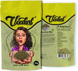 Veedint Fennel Seed (Saunf), Whole Seed, Natural, Indian Origin