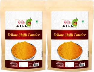 90's MILL Peeli Mirch/Yellow Chilli Powder||Holy Natural Ghost Pepper Powder-80Gx2Pk