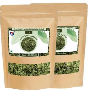 T.S. Universal Premium Kasuri Methi Gold Combo/Kasoori Methi/Fenugreek Leaf/Paan Methi/(50x2)gm