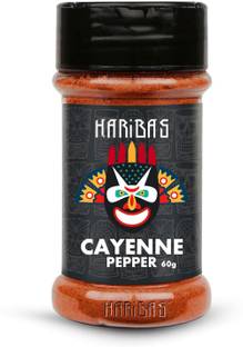 HARIBAS Cayenne Pepper 60g - Easy to Store Shaker Jar - Cayenne Pepper 60g