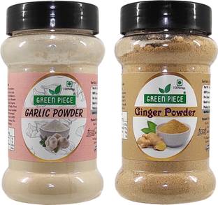GREEN PIECE Premium Garlic Powder (100gm) and Ginger powder (100gm).(Pack of 2)