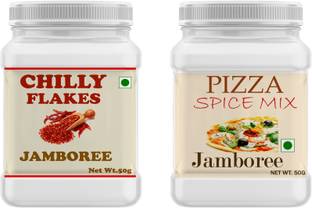JAMBOREE Seasoning Combo of Pizza Mix & Chilli Flakes Combo 150 g