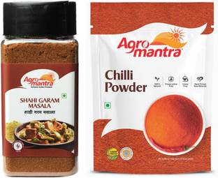 Agro Mantra Combo of Red Chilli Powder 100gm & Shahi Garam Masala 100gm