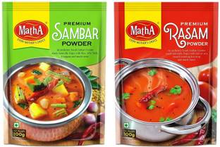 MathA Sambar Masala Powder - Rasam Powder - No Added Preservatives - Prepare Delicious