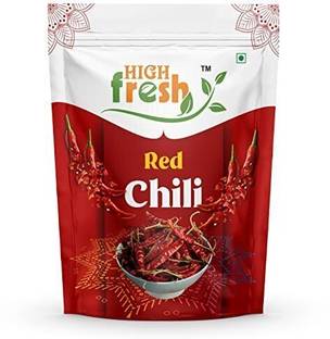 HighFresh Masala Mathania Red Chilli (Lal Mirch)(Stemless) ,Sortex Clean