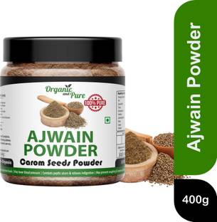 Organic and Pure Ajwain Powder Ajwain Seed Powder Carom Seed Powder Omam Powder Ajmo Powder (Jar)