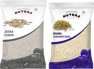 Nutraj Whole Spices 900g, Sabut Masala, Sabut Dhania 400g, Jeera 500g