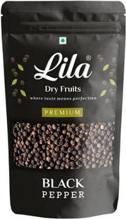 lila dry fruits Highly Aromatic Black Pepper Whole|Sabut Kali Mirch|Naturally Farm Processed