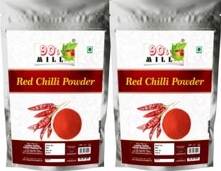 90's MILL Spicy Red Chilly Powder/Red Chilli Powder/Hot Lal/Laal Mirchi Ka Powder-80Gx2Pk