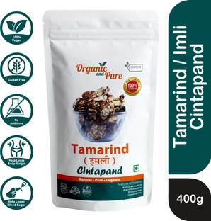 Organic and Pure Tamarind (Imli Seedless), Cintapandu Dried 100% Organic