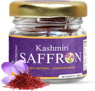 Herbal max Kashmiri Saffron - 100% Natural, Hand-picked Mongra Kesar for wellness