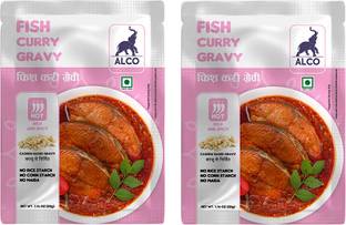 ALCO SPICES Fish Curry Gravy: Instant Gravy Mix, 100% Vegetarian, Non-GMO & Gluten-Free.
