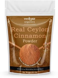 Vedyaz Organic Real Ceylon Cinnamon powder -50GM-100% NATURAL ORGANIC DALCHINI