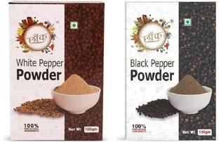 CHOUNK Black Pepper + White Pepper (100g Each