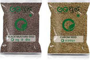 Goshudh Ajwain 100gm & Rai 500gm Combo Pack 600g