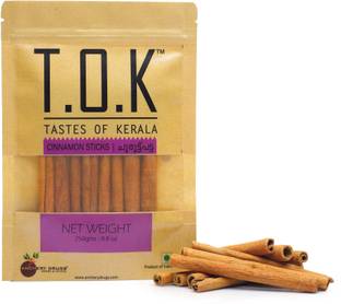 TOK (Tastes Of Kerala) Cinnamon Sticks, Cassia Roll, Dalchini, Churul Patta