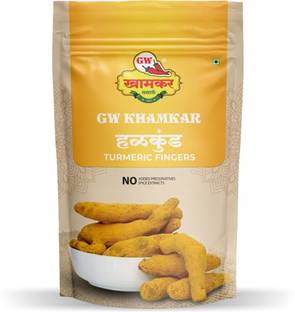 GW Khamkar Halkund/ Haldi Whole/Turmeric Finger|Turmeric Stick/ Aakha Halad 1 Kg, Pack of 1