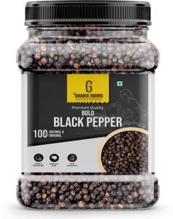 Granic Farms Bold Black Pepper | Kali Mirch Whole| Rich In Antioxidants| Black Pepper