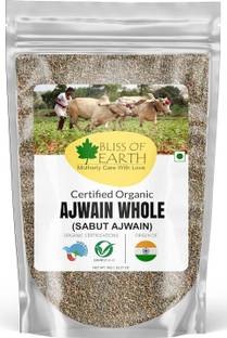 Bliss of Earth 1kg USDA Organic Ajwain Whole, Carom Seed For Cooking