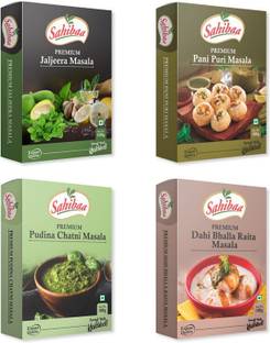 sahibaa Dahi Bhalla Raita, Jal Jeera, Pani Puri, Pudina Chatni