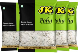JK Poha, 500g | Flattened Rice | Aval | Atukulu | Avalakki | Chidwa Flakes