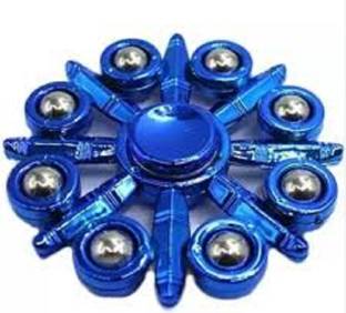 ParshvGroups Metal Spinner, Fidget Spinner, Blue Titanic Design (Pack of 1)