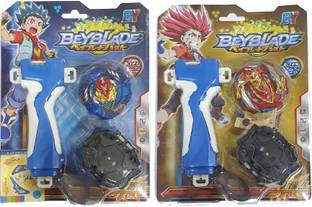 AZAD57 Beyblade Bust Cho Z God Valtryek B-127 and Cho Z Achilles B-129 Spinning Top